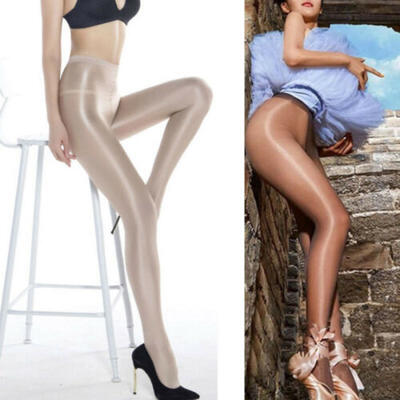 

Womens Sheer Sexy Shiny Glossy 3 Colors Oil Pantyhose One Size Tights