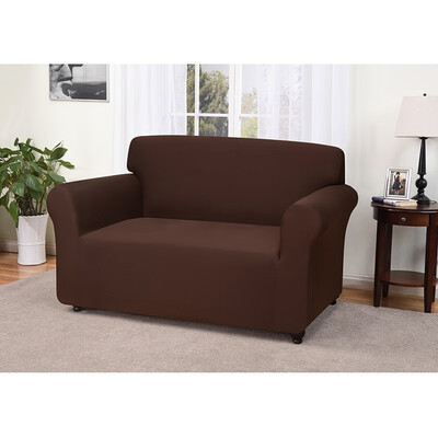 

SUPIN Jersey knit Loveseat slipcover Polyester&Spandex 2 Seater Cushion Couch CoverSlipcovers Furniture Protectors 7701