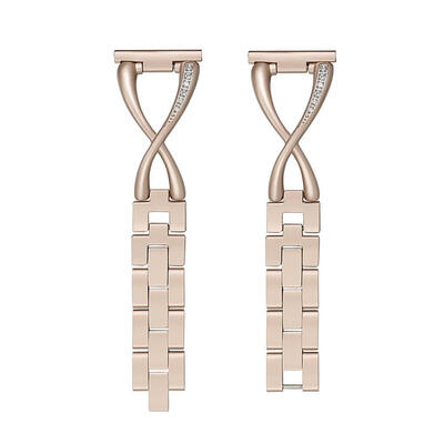 

Crystal Metal Bracelet X Shape Watch Band Wrist Strap for Fitbit Versa