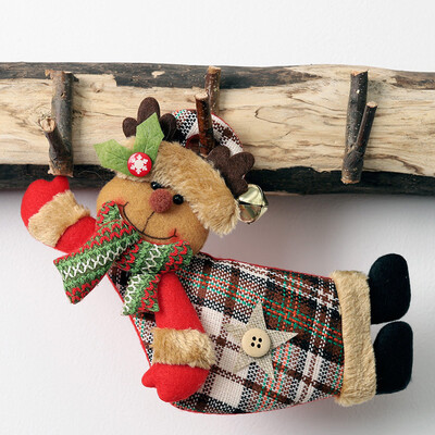 

Siaonvr Christmas Tree Ornament Doll Hanging Snowman Santa Claus Door Window Decoration