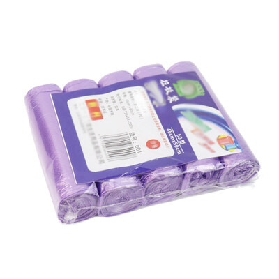 

5 Rolls 100Pcs Household Disposable Trash Pouch Kitchen Storage Garbage Bags