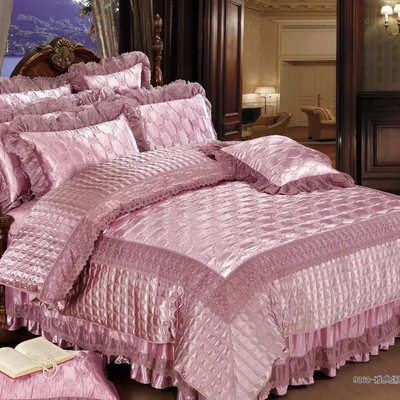 

Fuguilan new silk cotton bed cover sheets two-piece six-piece set 4107