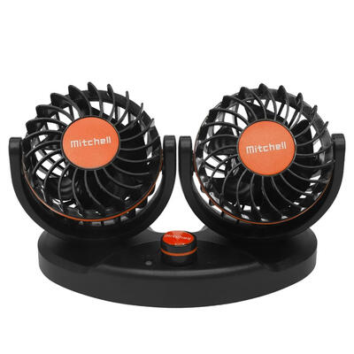 

Dual Head Car Air Cooling Fan Low Noise 360 Degree All-Round Adjustable Fan