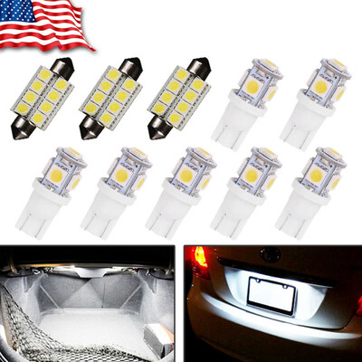 

6000K White Led Lights Bulb For Map Dome License Plate interior Package Kit Lamp