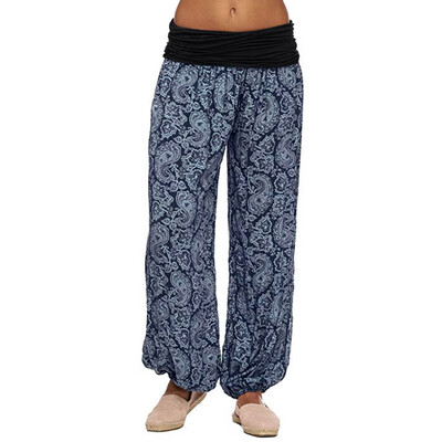 

Tailored Women Ladies Printed Loose Leg Pants Womens Casual Pants Harem Pants