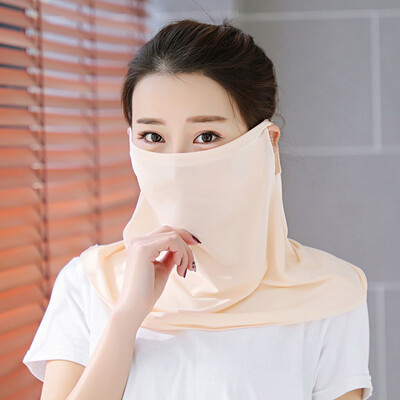 

Enlarging Neck Protector&Sunscreen Masks All-round Ultraviolet-proof Ice Silk Masks Summer Riding Masks Wholesale for Women