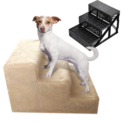 

Pet Gear Easy Step 3 Steps Dog Cat Stairs Ladder for Couch or Bed