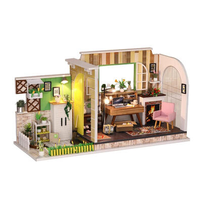 

Doll House DIY Miniature Dollhouse Model Modern Wooden Furniture Toys Gifts