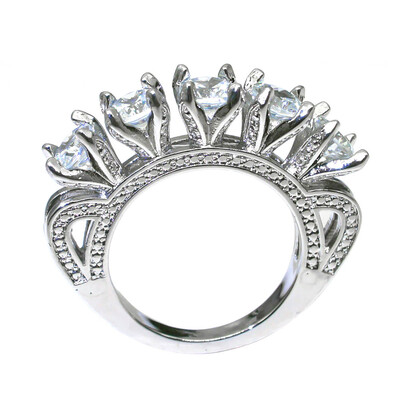 

New Fashion 1Ct Aaa Cubic Zirconia Wedding Ring For Woman Luxury Design Zircon Ring Dropshipping-In Engagement Rings
