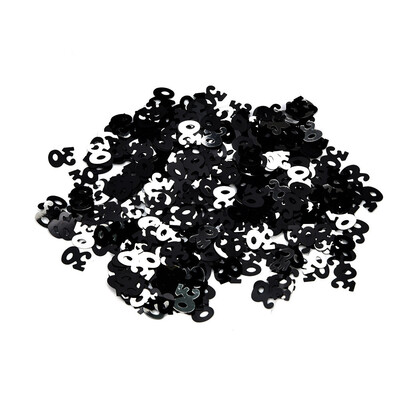 

Gobestart Black And White Birthday Confetti 30 40 50 60 70 80 Age Number Party Decor