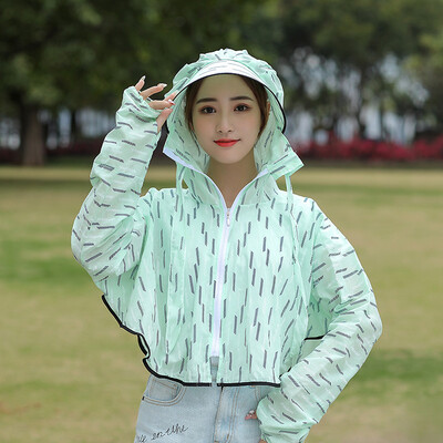 

Sunscreen Womens New Summer Long Sunscreen Fairy Breathless UV-resistant Loose Jacket Cycling