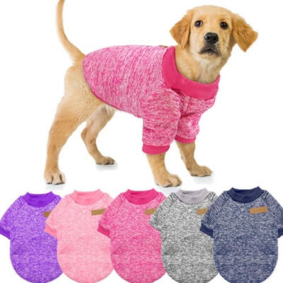 

Clothing Winter Puppy Cat Warm Clothes Dog Sweater Wool Blend Pet Coat Jacket