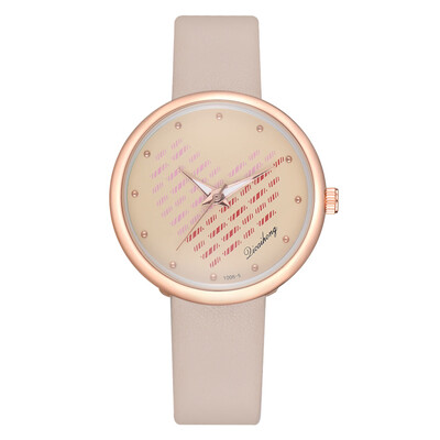 

College Style Fashion Belt Quartz Strap Love Trendy Mirror Student Couple Watch