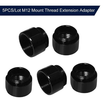 

2PCSLot M12 Mount Thread Extension Adapter Zinc Alloy Extender M12 Lens Mount Extension Ring for MTV Interface CCTV Lens&Vide