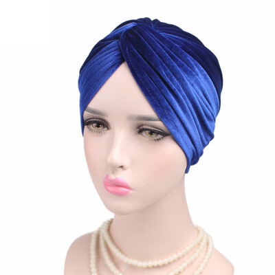 

Women Beads Elastic Turban Hat Muslim Cancer Chemo Cap Hijab Head Wrap Trendy
