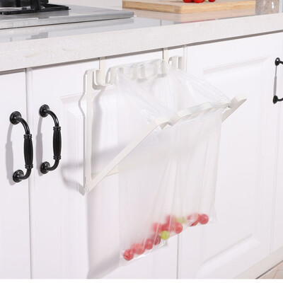 

Toponeto Hanging Kitchen Cabinet Door Trash Rack Towel Storage Garbage Rag Bags Holder