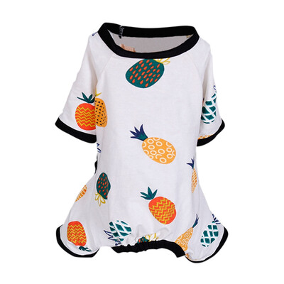 

Pet Dog Printed Jumpsuit Small Dog Chihuahua Clothes Cotton Pajamas Pet Coat For Dogs Cats Super Soft Puppy Teddy Costume