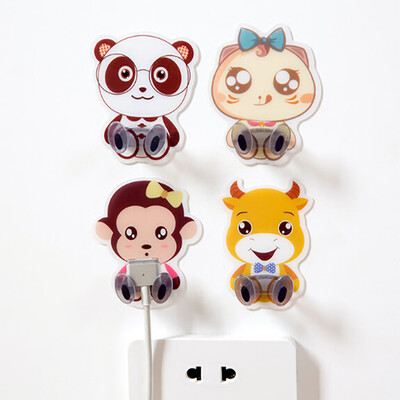 

〖Follure〗Cartoon Animal Cute Sucker Toothbrush Wall Holder Suction Cup Bathroom