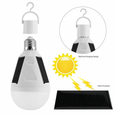 

LED Solar Light Bulb 7W E27 Tent Camping Fishing Solar Lamp Rechargeable
