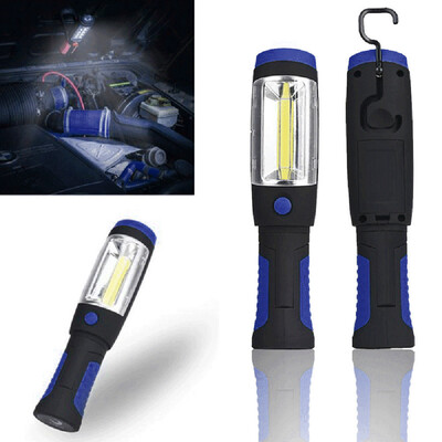 

〖Follure〗2in1 COB LED Magnetic Camping Work Inspection Light Hand Torch Lamp With Hook