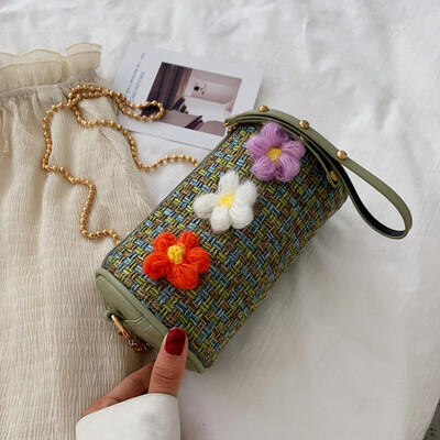 

Summer 2019 Joker fashion Mori Fairy Pack Korean version of the new pastoral popular wind slung round drum bag