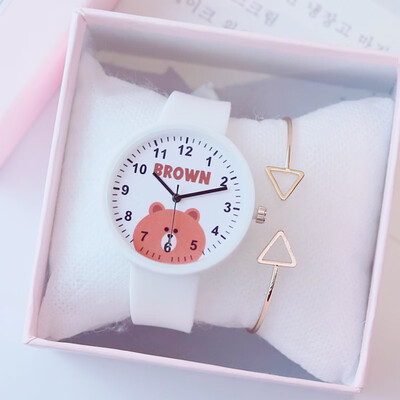 

Childrens girls watch girls waterproof primary school cute junior high school girls Korean version of simple girls small fresh so