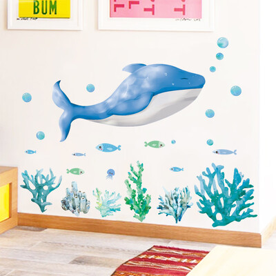 

〖Follure〗Removable Underwater World Fish Wall Sticker Wallpaper for Kid Room kindergarten