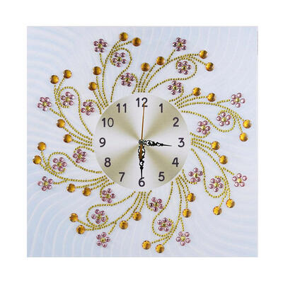 

DIY Special Shaped Diamond Painting Floral Wall Clock Crafts Embroidery Kit