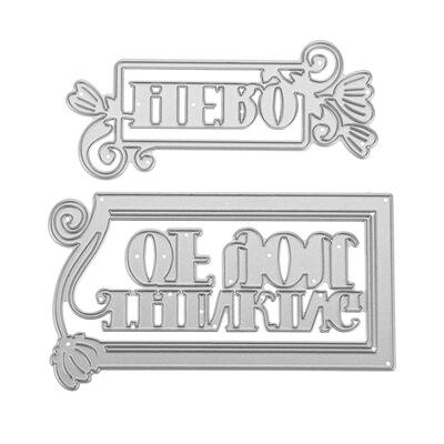 

2pcs Hero Thinking Of You Cutting Dies Stencil Scrapbook Embossing DIY Card