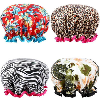 

〖Follure〗4pcs Extra Large Bath Caps Perfect For Hair Lengths&Thicknesses Waterproof