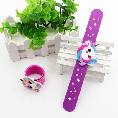 

Christmas Unicorn Slap Snap Wrap Wristband Band Bracelet Hand Ring Kids Boy Vogue