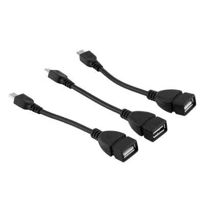 

3pcs USB 20 A Female To Micro B Male Converter OTG Adapter Cable for Smart Phone