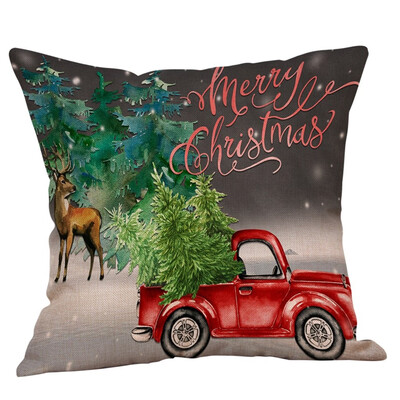 

〖Follure〗Merry Christmas Pillow Cases Cotton Linen Sofa Cushion Cover Home Decor