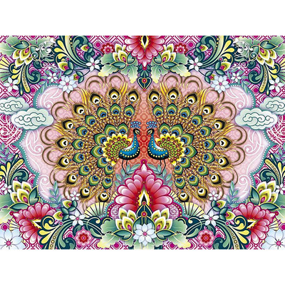 

5D DIY Diamond Embroidery Peacock Mosaic Kit Diamond Painting Full Square Drill Cartoon Cross Stitch Kit Art Decoration