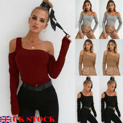 

UK 2019 Women Fashion Summer Casual Tank Top Vest Blouse long Sleevel Crop Shirt