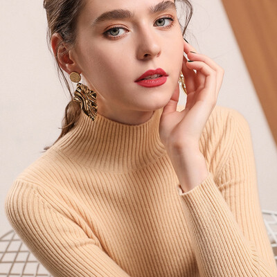 QIANMUCHUN Womens Cashmere Bottoming Shirt Fashion 5874
