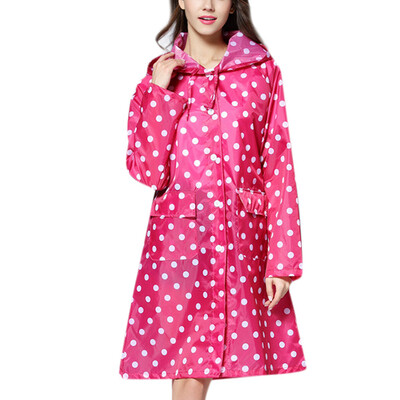 

Toponeto Womens Wave Rain Jacket Outdoor Waterproof Windproof Coat Outwear