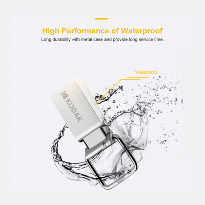 

Kodak K112 64G U Disk Metal Portable USB Flash Drive Waterproof Mini Memory Stick Car Pen Drives Flashdisk USB20 Silver