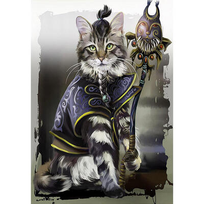 

5D DIY Full Drill Diamond Painting Novelty Cat Cross Stitch Embroidery Kits