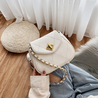 

Qiao Bani 2019 new South Korea ins fashion Dongdaemun Lingge chain bag shoulder diagonal trend handbags