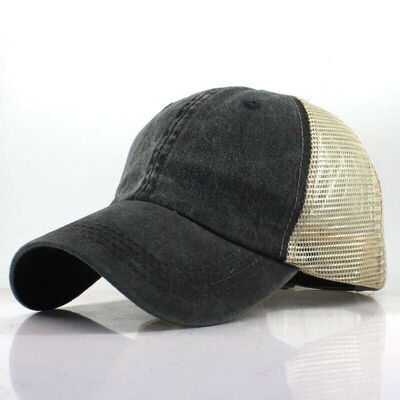 

Vintage Baseball Cap Men Adjustable Distressed Trucker Snapback Hat Unisex