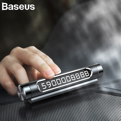 

Baseus Car parcking Number Holder Luminous Phone Number Plate auto accessories