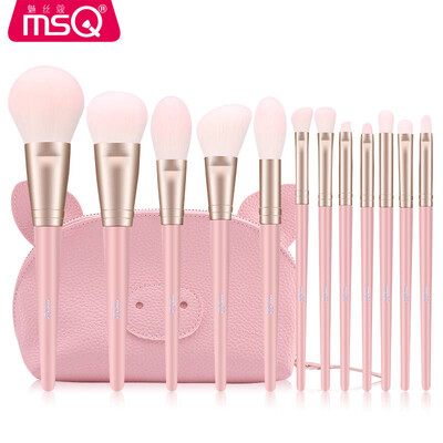 

MSQ 12 Aurora Love Makeup Brush Set Purple Foundation Brush Highlight Brush Eye Shadow Brush Eyelashes Complete Set Beginner Makeup Brush Makeup Makeup
