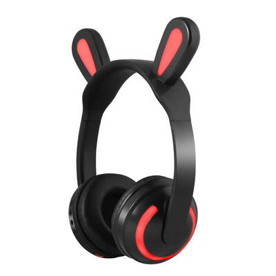 

ZW-19C Bluetooth Headphones Colorful LED Lighting Rabbit Ear Headsets Luminous Cute WirelessEarphone