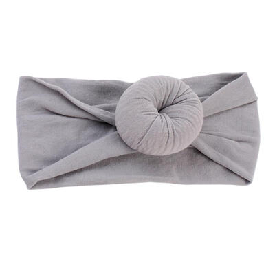 Cute Baby Girls Nylon Ball Headband Casual Children Kid Soft Solid Hairband