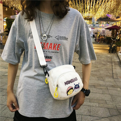

Internet celebrity ins wind canvas bag female summer small bag oblique satchel lovely girl Mori students single shoulder bag