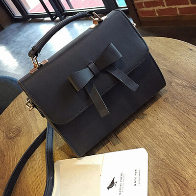 

Tailored Women Fashion New Bow Shape Handbag Sweet Lady Crossbody Messenger Shoulder Bag