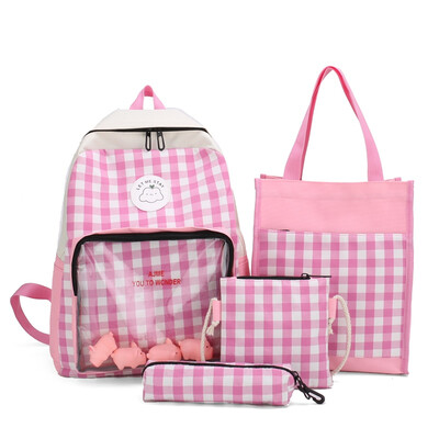 

Insfeng schoolbag girls campus junior high school students Canvas Shoulder Bags ancient feeling forest Backpack