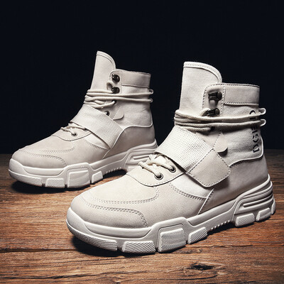 

Tooling shoes mens desert Martin boots mens outdoor high-top British boots increase shoes