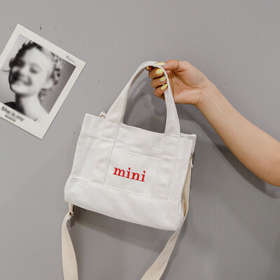 

Tailored Women Small Fresh Literary Canvas Handbag Messenger Bag Handbag Shoulder Bag